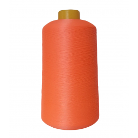 Текстурированная нитка 150D/1 № 4467 оранжевый неон в Гребенке
